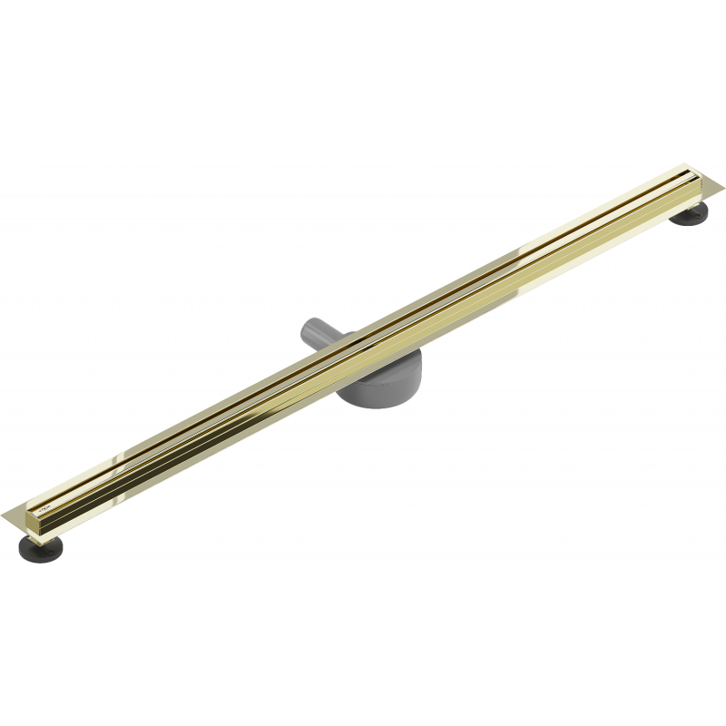 Mexen Flat 360° Slim rotating linear drain 150 cm, gold - 1541150