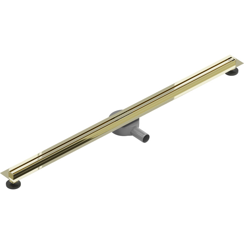 Mexen Flat 360° Slim rotary linear drain 150 cm, gold - 1541150