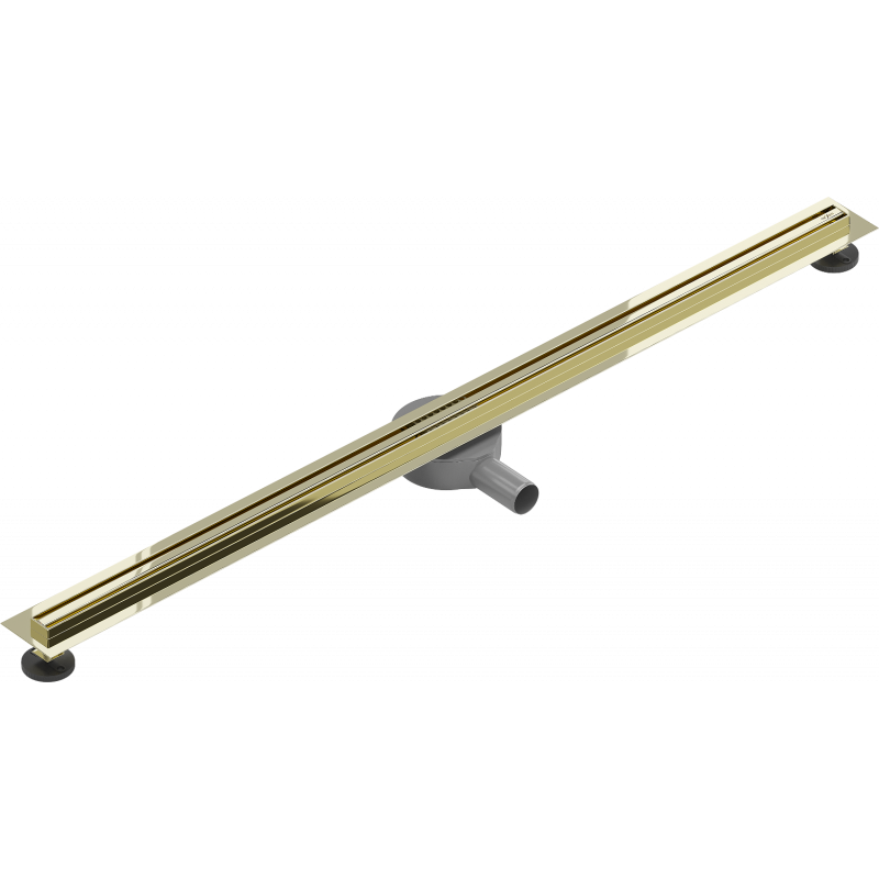 Mexen Flat 360° Slim rotating linear drain 150 cm, gold - 1541150