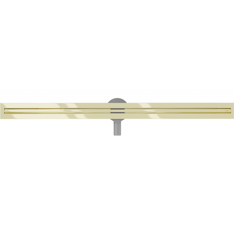 Mexen Flat 360° Slim rotating linear drain 150 cm, gold - 1541150