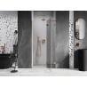 Mexen Lunar L shower door right hinged 70 cm, transparent, rose gold - 834L-070-000-60-00-P