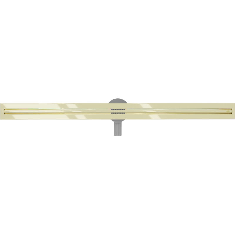 Mexen Flat 360° Slim rotating linear drain 160 cm, gold - 1541160