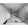 Mexen Lunar L right-hinged shower door 105 cm, transparent, rose gold - 834L-105-000-60-00-P