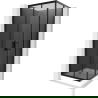 Mexen Rio square shower cubicle 70 x 70 cm, Graphite, Black + shower tray Rio, White - 860-070-070-70-40-4510
