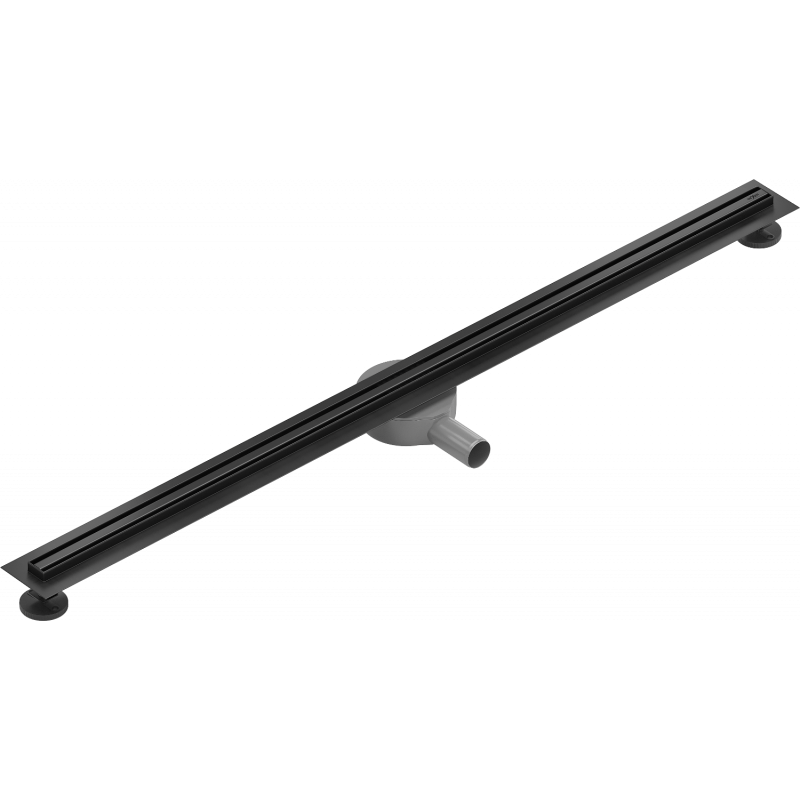 Mexen Flat 360° Slim rotary linear drain 140 cm, black - 1741140