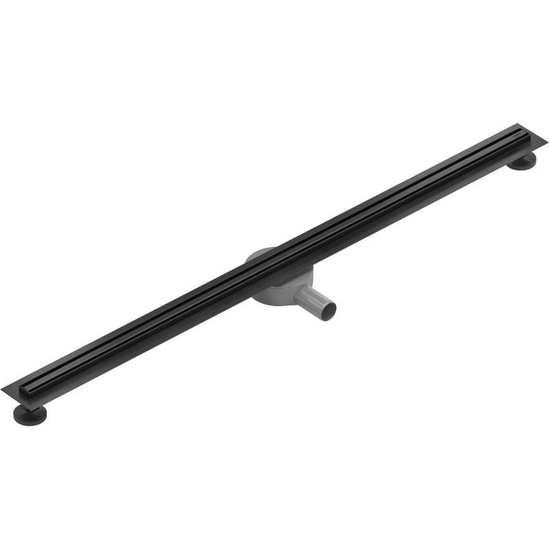 Mexen Flat 360° Slim rotating linear drain 140 cm, black - 1741140