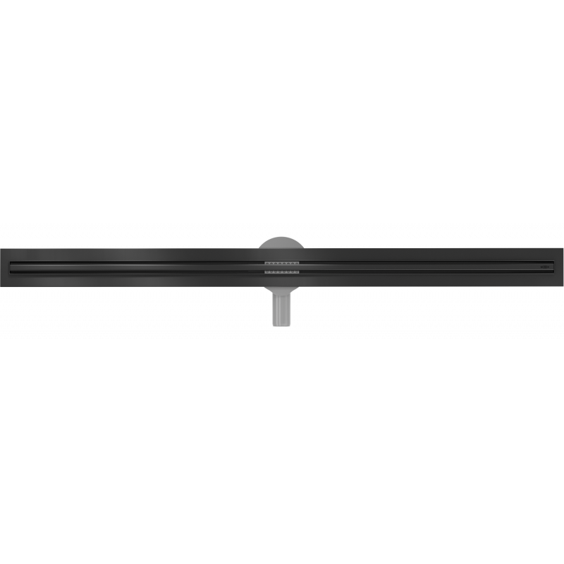 Mexen Flat 360° Slim rotary linear drain 140 cm, black - 1741140