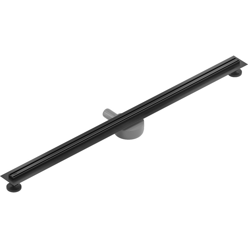 Mexen Flat 360° Slim rotary linear drain 160 cm, black - 1741160