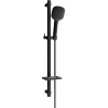 Mexen DQ33 sliding shower set, Black - 785334581-70