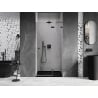 Mexen Lunar L Right Hinged Shower Door 70 cm, Transparent, Gun Gray Brushed - 834L-070-000-66-00-P