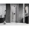 Mexen Lunar L Right Hinged Shower Door 70 cm, Transparent, Gun Gray Brushed - 834L-070-000-66-00-P