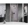 Mexen Lunar L Right Hinged Shower Door 70 cm, Transparent, Gun Gray Brushed - 834L-070-000-66-00-P