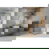 Mexen Rio square shower cubicle 70 x 70 cm, Transparent, Gold - 860-070-070-50-00