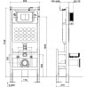 Mexen Tex Air F freestanding pneumatic concealed frame for WC - 61101A