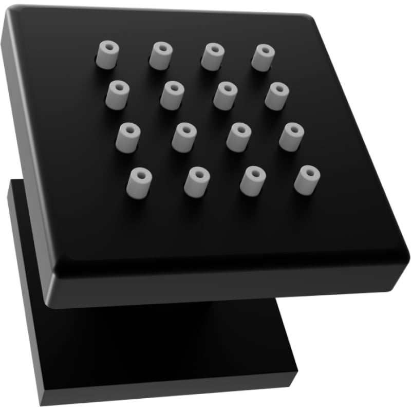 Mexen Cube surface-mounted side jet, black - 79360-70