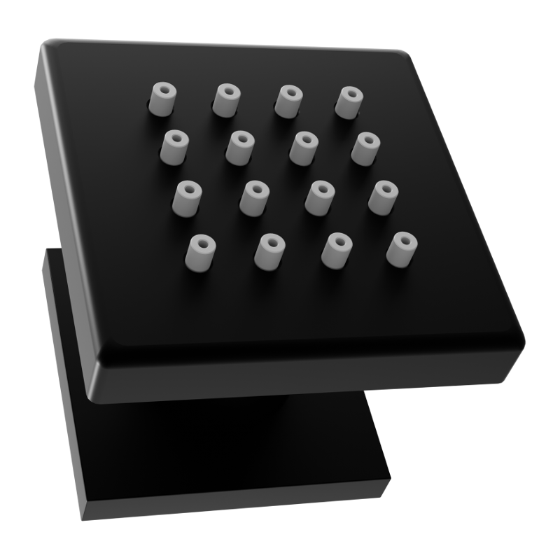 Mexen surface-mounted side nozzle, black - 79360-70