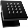 Mexen Cube surface-mounted side jet, black - 79360-70