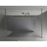 Mexen Kioto freestanding shower wall 120 x 200 cm, mirror 8 mm, gold - 800-120-002-50-50