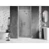 Mexen Lunar L 95 cm Right-Hand Hinged Shower Door, Transparent, Brushed Nickel - 834L-095-000-97-00-P