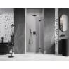 Mexen Lunar-F shower folding doors right 100 cm, transparent, gun gray brushed - 836-100-000-66-00-P