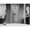 Mexen Lunar-F shower folding doors right 100 cm, transparent, gun gray brushed - 836-100-000-66-00-P