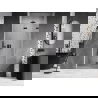 Mexen Lunar-F shower door folding right 65 cm, transparent, black - 836-065-000-70-00-P