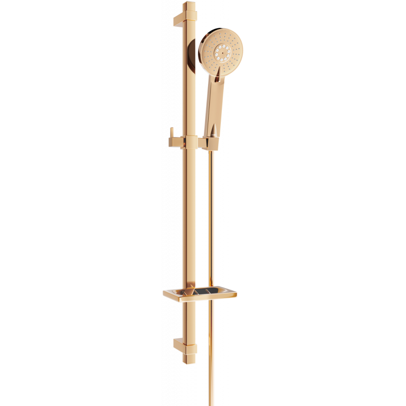 Mexen DQ40 sliding shower set, Rose gold - 785404581-60