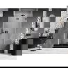 Mexen Lunar-F folding shower door right 90 cm, transparent, black - 836-090-000-70-00-P