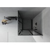Mexen Rio square shower cabin 90 x 90 cm, graphite, black - 860-090-090-70-40
