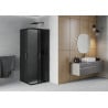Mexen Rio square shower cubicle 90 x 90 cm, Graphite, Black - 860-090-090-70-40