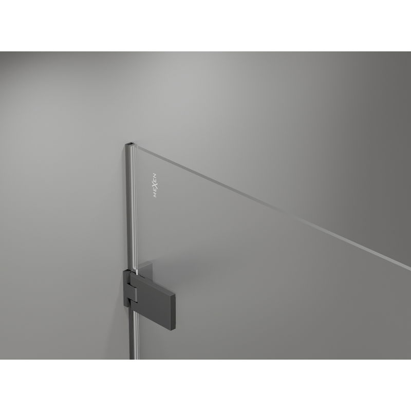 Mexen Lunar-F Foldable Shower Door Right 60 cm, transparent, gun metal - 836-060-000-95-00-P