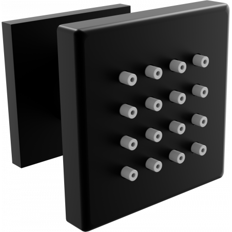 Mexen wall mounted side nozzle, Black - 79360-70