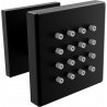 Mexen Cube surface-mounted side jet, black - 79360-70