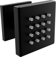 Mexen wall mounted side nozzle, Black - 79360-70