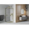 Mexen Rio Shower Cabin Semi-Circular 90 x 90 cm, Transparent, Gold - 863-090-090-50-00