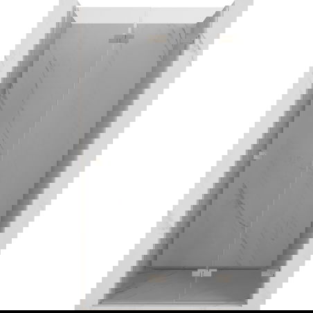 Mexen Lunar-F folding shower door right 60 cm, transparent, brushed nickel - 836-060-000-97-00-P