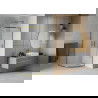 Mexen Rio Shower Cabin Half-Round 70 x 70 cm, Frosted, Gold - 863-070-070-50-30