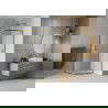 Mexen Rio Shower Cabin Half-Round 70 x 70 cm, Frosted, Gold - 863-070-070-50-30