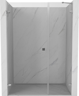 Mexen Lunar-B Left Hinged Shower Door 115 cm, transparent, chrome - 832S-115-050-01-00-L