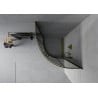 Mexen Rio semi-circular shower cabin 80 x 80 cm, graphite, gold - 863-080-080-50-40