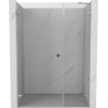 Mexen Lunar-B Left Hinged Shower Door 140 cm, Transparent, Chrome - 832S-140-050-01-00-L