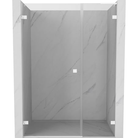 Mexen Lunar-B L shower door swing left 115 cm, transparent, white - 832SL-115-050-20-00-L