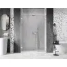 Mexen Lunar-B L Left Hinged Shower Door 115 cm, Transparent, White - 832SL-115-050-20-00-L