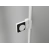 Mexen Lunar-B L shower door, left hinged 120 cm, transparent, white - 832SL-120-050-20-00-L