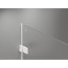 Mexen Lunar-B L shower door, left hinged 120 cm, transparent, white - 832SL-120-050-20-00-L