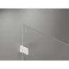 Mexen Lunar-B L shower door, left hinged 120 cm, transparent, white - 832SL-120-050-20-00-L