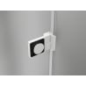 Mexen Lunar-B L shower door, left hinged 120 cm, transparent, white - 832SL-120-050-20-00-L
