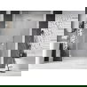 Mexen Lunar-B L left-hinged shower door 135 cm, transparent, white - 832SL-135-050-20-00-L