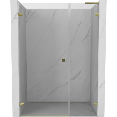 Mexen Lunar-B L shower doors pivot left 120 cm, transparent, gold - 832SL-120-050-50-00-L