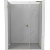 Mexen Lunar-B L shower doors pivot left 120 cm, transparent, gold - 832SL-120-050-50-00-L